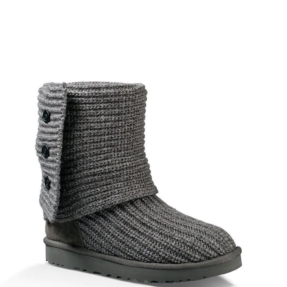 UGG® Classic Cardy Button Detailed Knit Boots